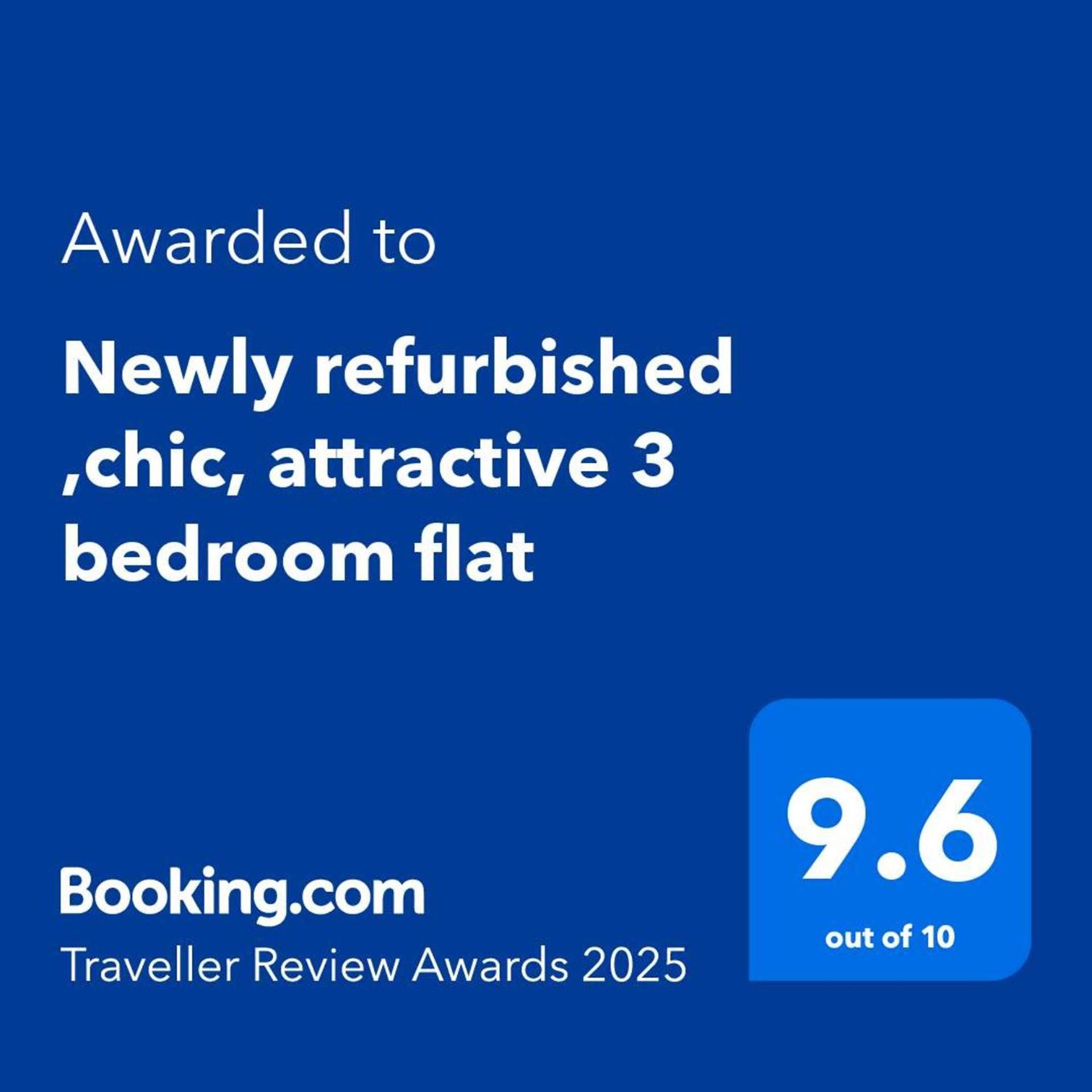 Newly Refurbished 3 Bed Flat Free Parking Appartamento *